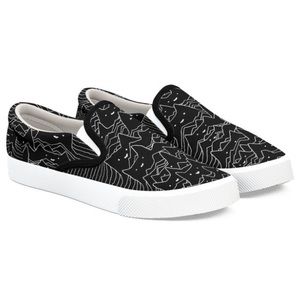 Bucketfeet Black Cats Sneakers size 9
